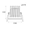 Встраиваемый светильник ITALLINE IT08-8041 white 3000K