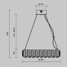 Подвесная люстра Maytoni MOD336PL-L120G3K