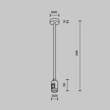 Стойка Maytoni Technical TRA158C-S1-PT