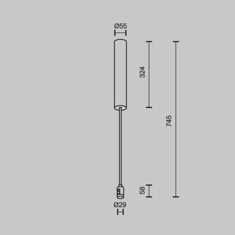 Стойка Maytoni Technical TRA159C-BB1-PT