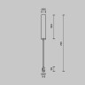 Стойка Maytoni Technical TRA159C-BB1-PT