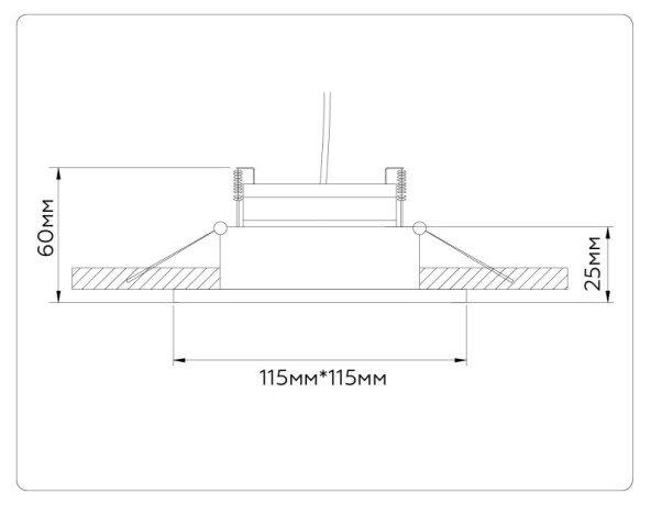 Встраиваемый светильник Ambrella Light TN52342