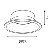 Отражатель ITALLINE reflector for 3160 black