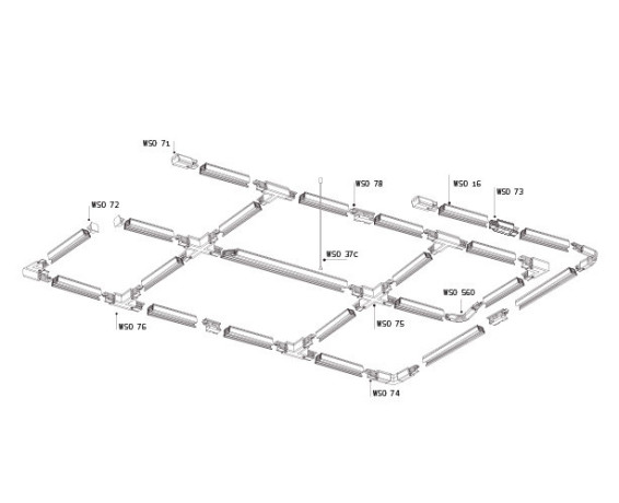 Подвесной комплект ITALLINE WSO 37C chrome
