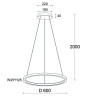 Подвесной светильник ITALLINE IT013-6027 white 3000K