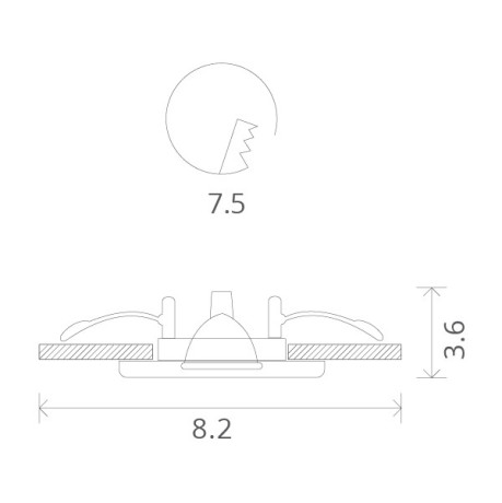Влагозащищенный светильник ARTE Lamp A5440PL-1SS